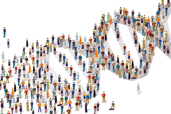 در علم زیست‌شناسی، ژنتیک جمعیتی مورد مطالعه قرار می‌گیرد تا تنوع ژنتیکی در جمعیت‌ها و تأثیر آن بر پدیده‌هایی مانند انتخاب طبیعی، جهش و گذران زمان بررسی شود. 